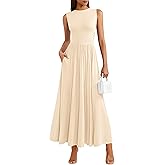 PRETTYGARDEN Summer Maxi Dresses for Women 2026 Sleeveless A Line Flowy Long Casual Sundress Wedding Guest Fashion Clothing