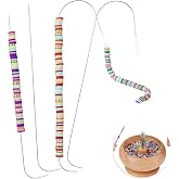 4Pcs Bead Spinner Needles Big Eye Beading Needles Stainless Bead Needle,Bead Needles for Jewelry Making Bracelet Necklace Jewelry Making (Needle)