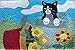 Jelly Bean Area Rug - Kitty in Planter Rug - Machine Washable Indoor/outdoor Area Rug