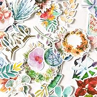 Navy Peony Garden of Dream Catcher, Spring Flower Plant and Nature Stickers | Cute Boho Stickers for Your Water Bottles, Laptops and Phones | Artsy Decals for Your Scrapbook and Planners (32 Pieces)