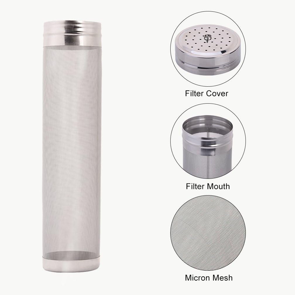 Yosoo Stainless Steel Hop Spider Beer Keg Dry Hopper Filter Screen Strainer Homebrew Kettle Kegging Equipment (29 X 7 Cm/11 X 2.7 Inch) - Image 3