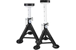 HKTE TOOLS&EQUIPMENT HKTE 4 Ton Heavy Duty Jack Stands, Security Locking Pins, 8,000 lbs Capacity, 2pack