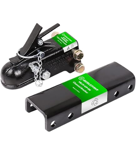 Fulton 34600 Trailer Coupler – Class IV, 6000 Lb Rating, Zinc Plated, For 2" Ball & 3" Tongue