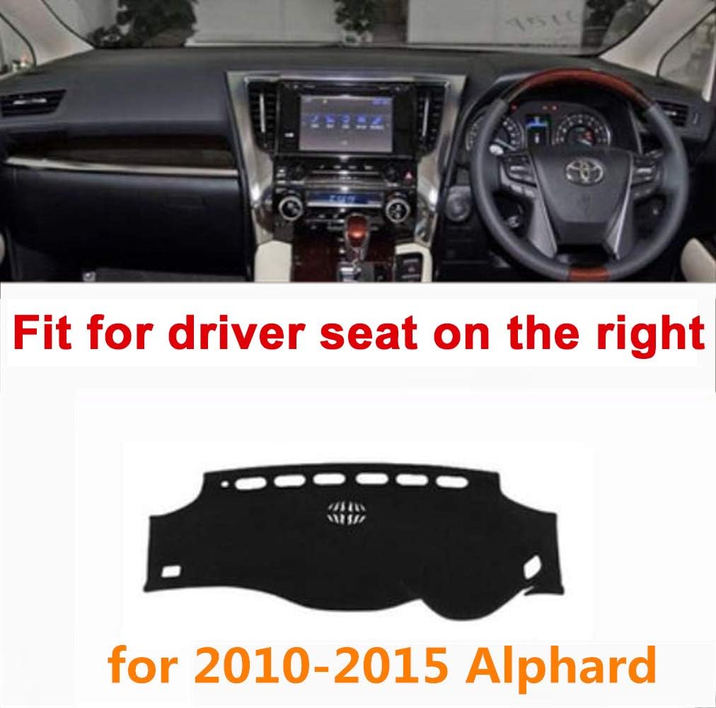 RHD Dashboard Cover, Non slip Mat Car Dashmat Pad Fit for Alphard 2010-2015