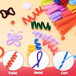 Praisebank Orange Pipe Cleaners - 500pcs for Crafts