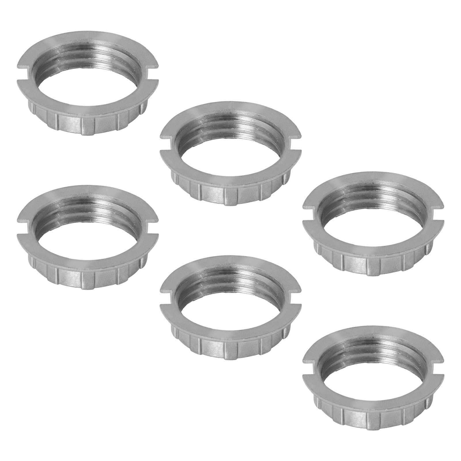 Caldarax 6 Pack G9 Light Socket Rings, M20 Lampshade Holder Adapter Ring, Metal Lamp Shade Ring, G9 Lamp Shade Reducer Ring, Retainer Buckle for Light Fixture