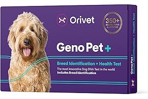 ORIVET GenoPet Plus Dog DNA Test Kit – Breed ID & Genetic Health + Traits Screening | 280+ Traits | Canine Ancestry | GenoPet+ Life Plan | at-Home Swab | Results in 21-25 Days After Activation