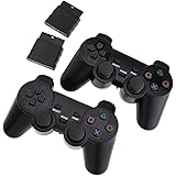 2 x Wireless Controller For PS2 PlayStation 2 Dual Shock Wireless Shock Game Controller Console Joypad Gamepad