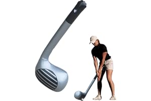 Inflatable Golf Club, PVC Backyard Golf Pool Toy, Blow Up Golfs Club, Lightweight Rod Training Tool for Indoor Putting Beach 