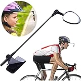 PChero Bike Helmet Mirror, 360 Degree Adjustable Bicycle Cycling Rear View Helmet Mirror