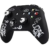 RALAN Controller Skin for Xbox One, Anti-Slip Silicone Controller Cover Protector Case Compatible for Xbox 1 Wireless/Wired Gamepad Joystick with 2 Cute Thumb Grips Caps.