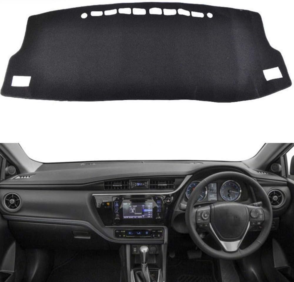XLTWKK Dashboard Cover Pad Anti-UV Sun Shade Carpet Accessories,For Toyota Corolla Auris 2014 2015 2016-2018