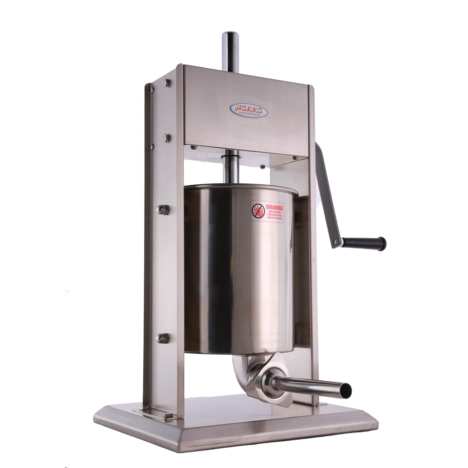 Hakka 15L/32LB Sausage Stuffer, Vertical Sausage Maker and Sausage Filler with 4 Sttuffing Tubes (15L)