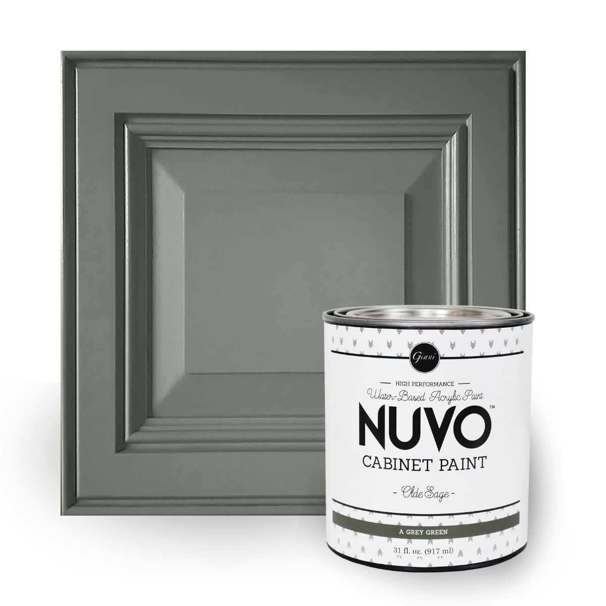 Nuvo Cabinet Paint, Olde Sage (Quart) Image Nuvo Cabinet Paint, Olde Sage (Quart) Image