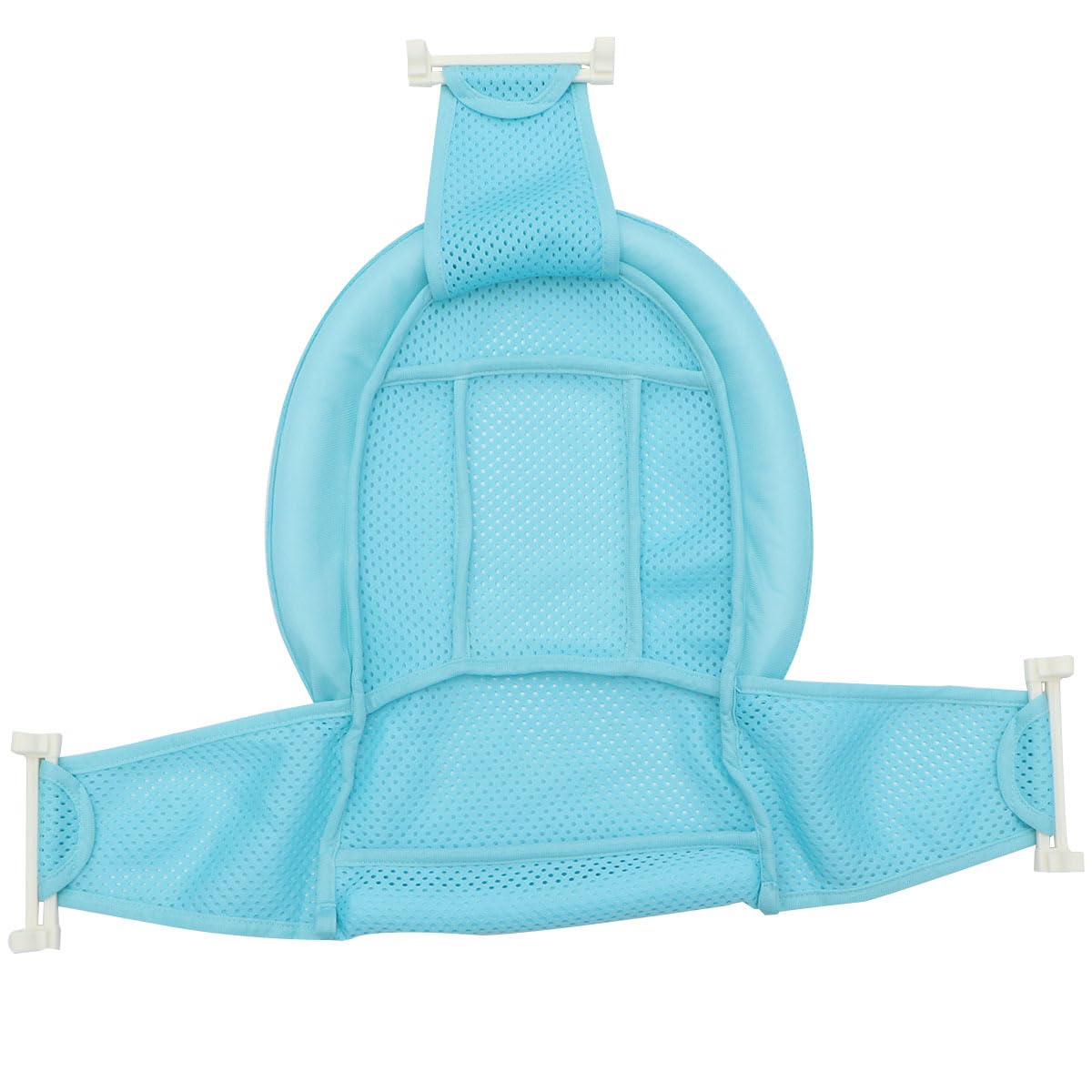 Photo 1 of Adjustable Bath Seat Net Comfortable Bathtub Support for Easy to Install Shower Mesh (Blue with Random Button Color)