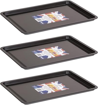 Wham Non-Stick Baking Tray Set of 3 32x23x1.5 cm F35