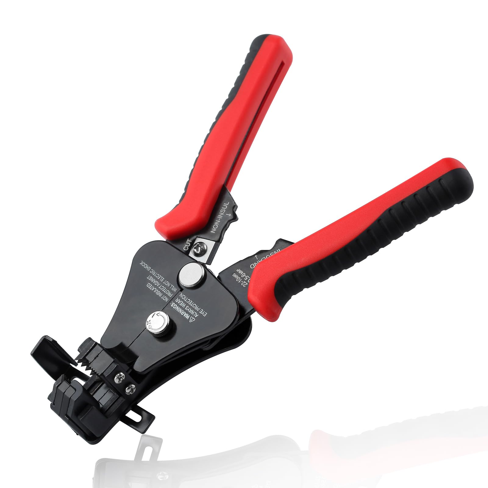 LEONTOOL 3 in 1 Automatic Wire Stripper Tool 7-Inch Heavy Duty Wire Stripping Crimping Cutting Pliers for 8-18 AWG Solid and Stranded Electrical Wire, Multifunctional Hand Tool for Electrician