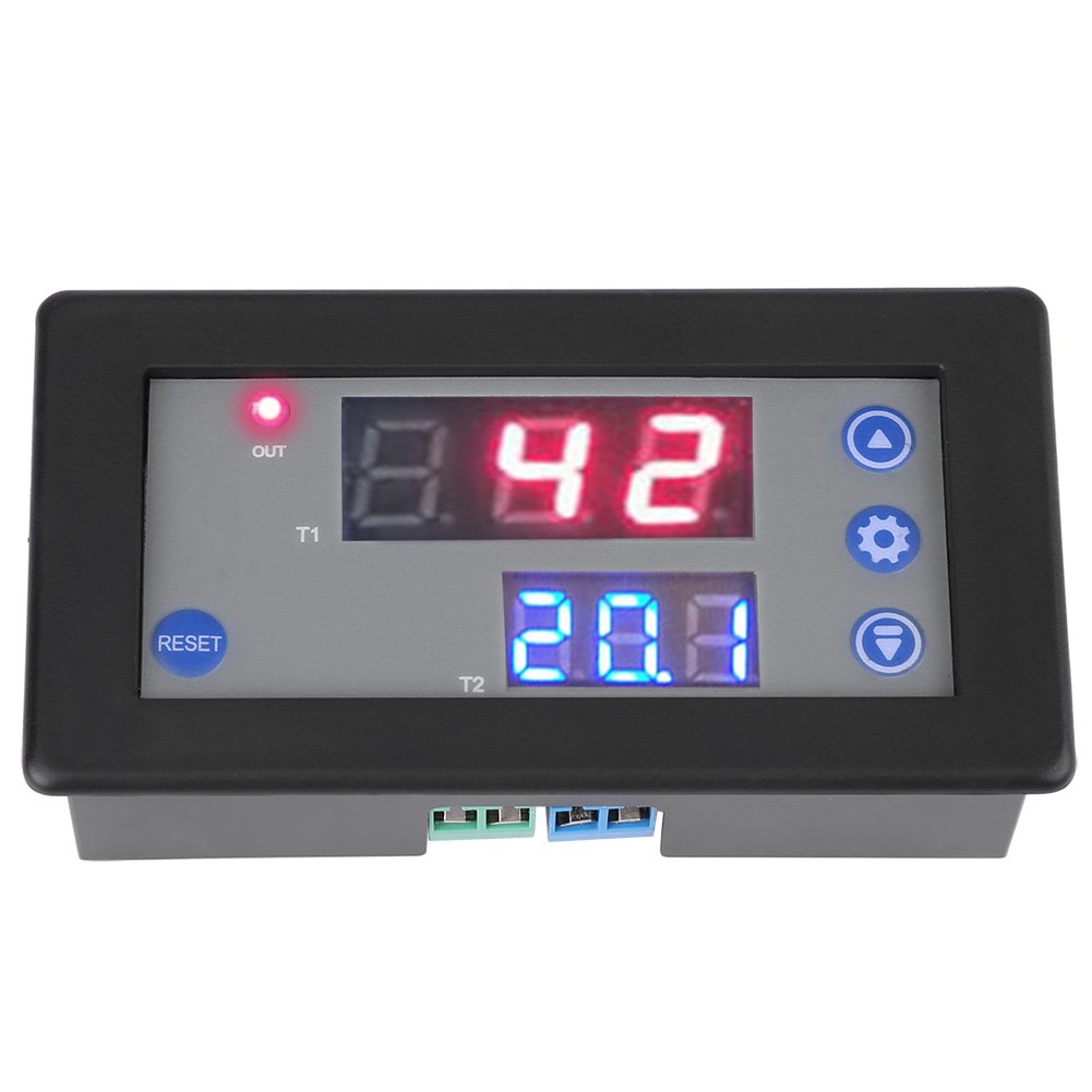 Timing Delay Relay, Fydun 12V Timing Delay Relay Module Cycle Timer Digital Led Dual Display For Timing Delay Cycle Timing Intermittent Timing