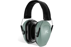 ucho 34dB Shooting Ear Protection - Maximum Hearing Protection for gun range, Slim Passive Noise Reduction Earmuffs