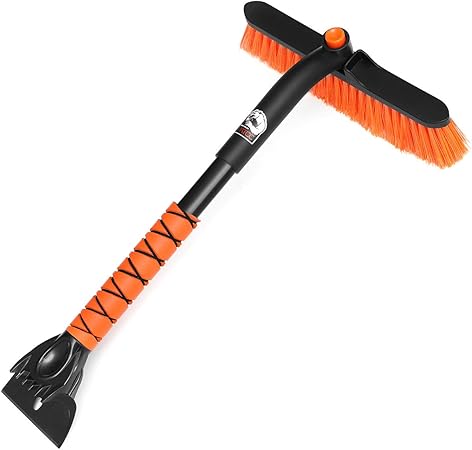 Amazon Matcc 車用スノーブラシ アイススクレーパーとフォームグリップ付き 取り外し可能なスノームーバー 車のフロントガラスウィンドウ用 モデルmsb001 雪対策 車 バイク