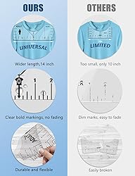 Vowlove Tshirt Ruler Guide for Vinyl Alignment, T