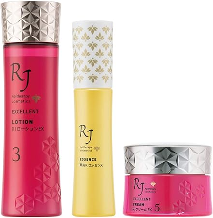Amazon Rjエクセレント3点セット Rjローションex1ml 薬用rjエッセンス30ml Rjクリームex30g 山田養蜂場 スキンケア 基礎化粧品 通販