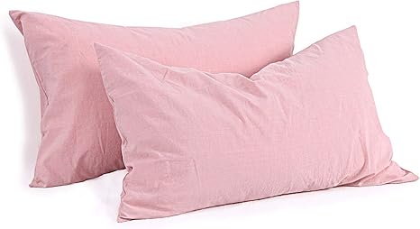 light pink pillow case