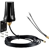 Cellular 4G LTE SMA/TS9 Antenna Compatible with Netgear Nighthawk M1 MR1100 LB1120 LM1200 Verizon Jetpack MiFi AirCard AT&amp;T T-Mobile Hotspot Sprint 4G LTE Router USB Modem Dongle Adapter, Eifagur