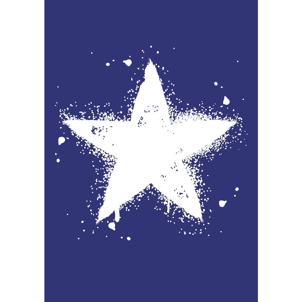 RAYHER Star Din A4 Stencil Plus Coating Knife in Tab-Bag, Multi-Colour