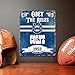 Party Animal NFL Embossed Metal Vintage Indianapolis Colts Sign