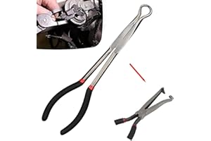 LYROYREG Electrical Disconnect Pliers, 11 inch Automotive Electrical Plug Disconnect Plier, Fuel Line Pliers Set, Car Fuel Line Hose Clip Clamp Removal Tool, Long Spark Plug Removal Pliers