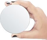 BELLE VOUS 50x Small Circle Mirror Tiles for Walls Mini Glass Mosaic DIY Crafts view 3