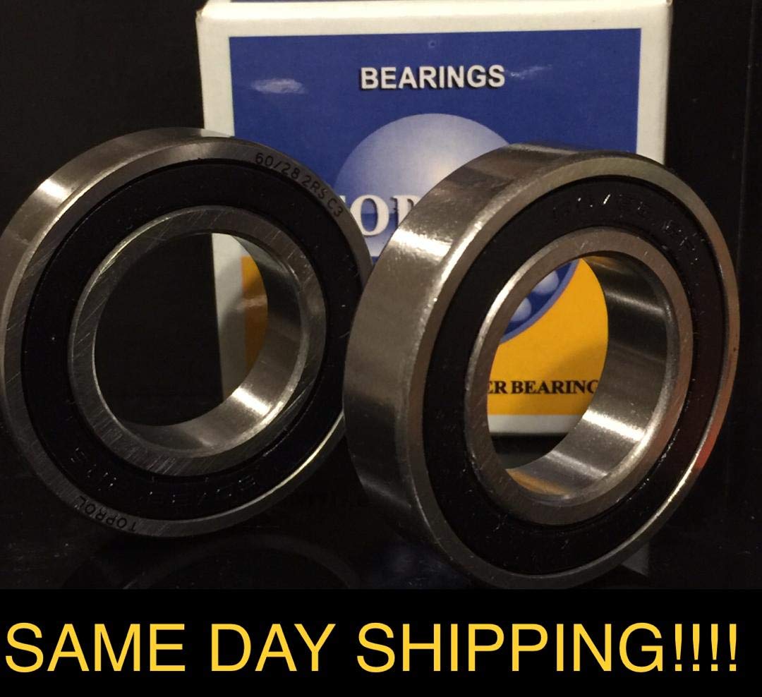 TOPROL (2) 60/282RS Rubber Seal Bearings 60/28 rs 60/28rs Same Day