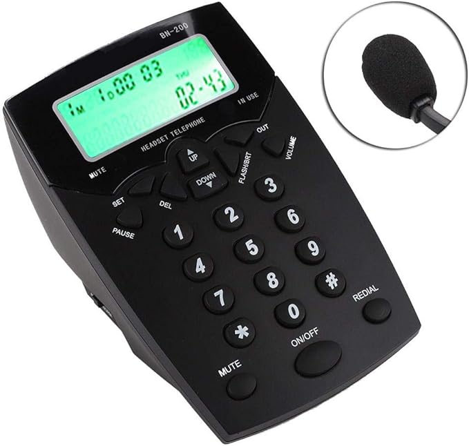 Business Phone Ultra Soft High Definition Call Center Phone Telephone 