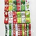 Chenkou Craft 24Yards Mix Lots Merry Christmas Polyester Grosgrain Ribbon Snowflake Claus Beer
