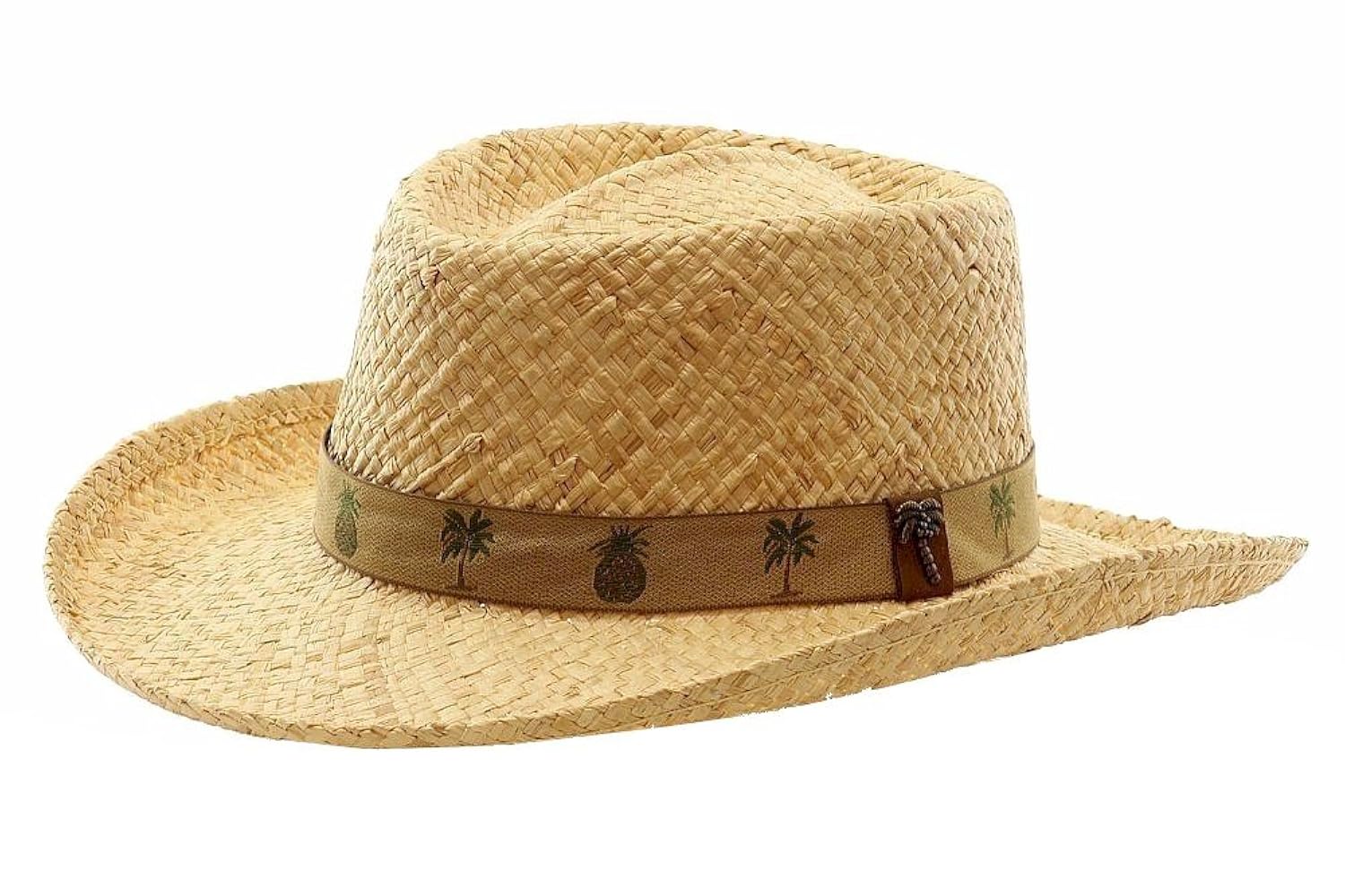 scala raffia mens hat