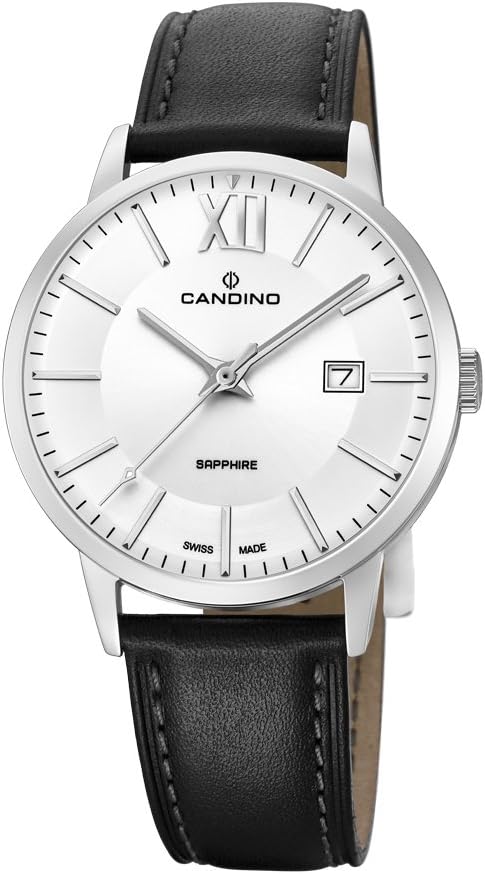 Mens Analogue Classic Quartz Watch with Leather Strap C4618/3