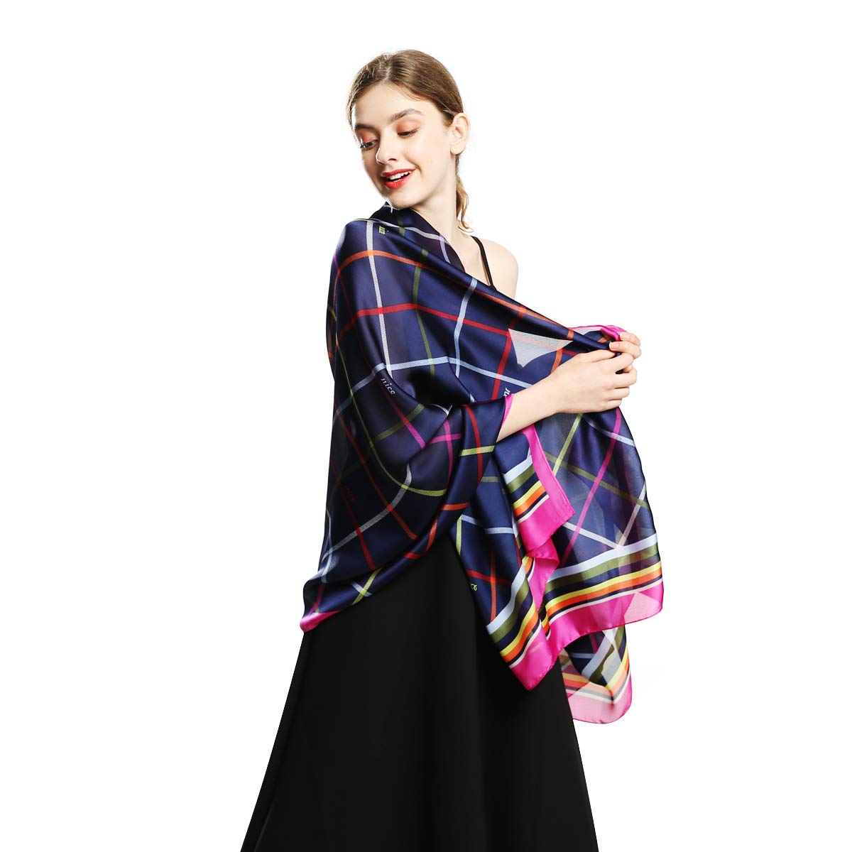 100% Silk Scarfs for Women Long Large Sunscreen Satin Shawls Fashion Lightweight Floral Pattern Scarves for Ladies 100% Silk Scarfs for Women Long Large Sunscreen Satin Shawls Fashion Lightweight Floral Pattern Scarves for Ladies