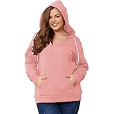Sheslily Plus-Size Hoodies for Women Winter Pullover Sweatshirts Hoodies 1XL-5XL