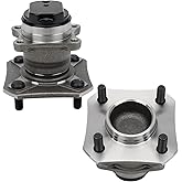 DRIVESTAR 512386 Rear Left/Right Wheel Hub & Bearing Assembly for Nissan Versa 2007-2012, Tiida 2008-2009; 4 Lugs w/ABS (Pair)