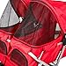 Pet Stroller Twin Folding Dog Cat Carrier Travel Cart, Multiple Colors Red