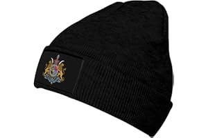 JMMBPTYI Imperial Coat of Arms of Iran Pahlavi Dynasty Beanie Man Woman's Knit Hat Knit Hat Soft Slouchy Warm Skull Knit Hat 