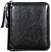YUHAN PRETTY Womens Credit Card Wallet RFID Small Leather ID Card Holder Case (40 Card Slots - Black)