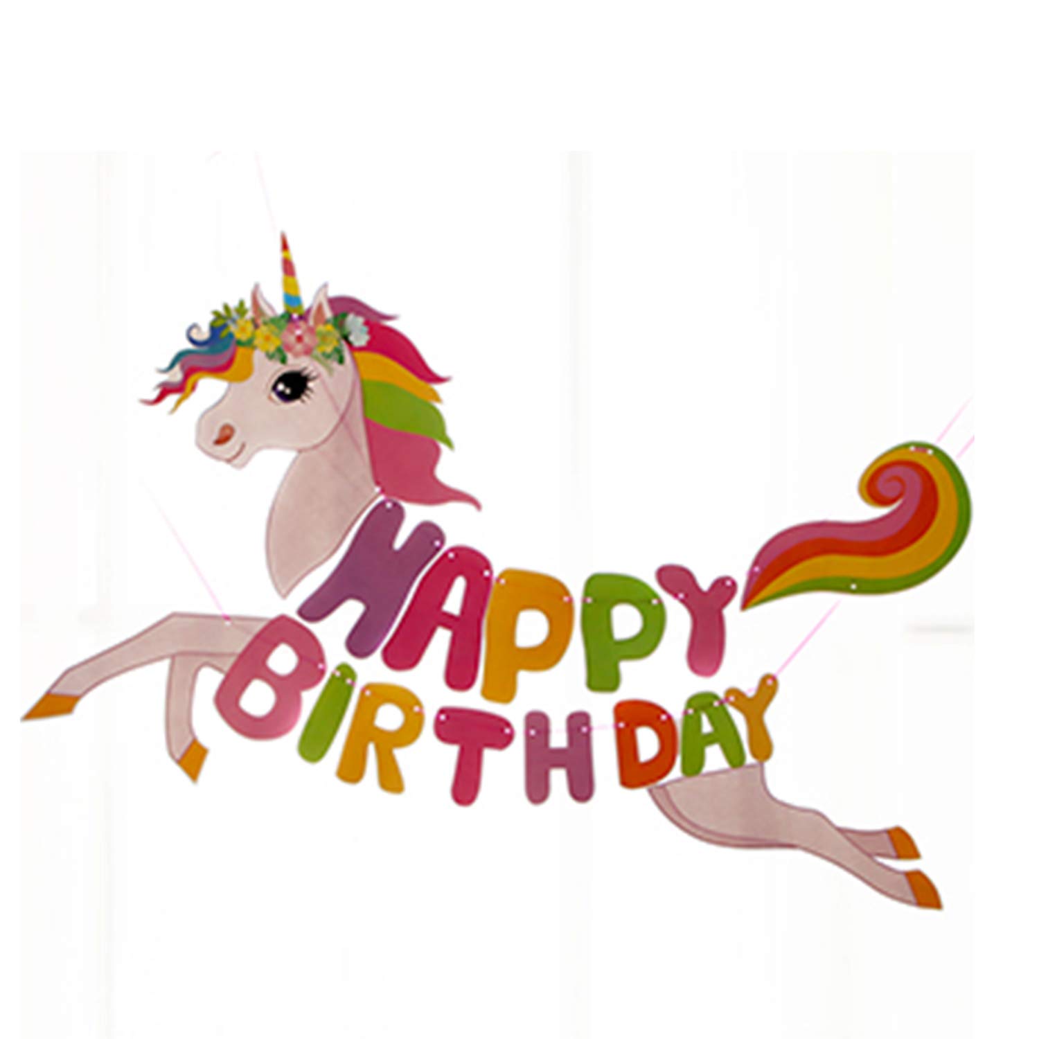 Bannieres Rlgpbon Licorne Banniere Unicorn Banderole Joyeux Anniversaire Drapeau Happy Birthday Banner Decorations Pour Partie Fete Danniversaire Jeux Et Jouets Stargas Ie