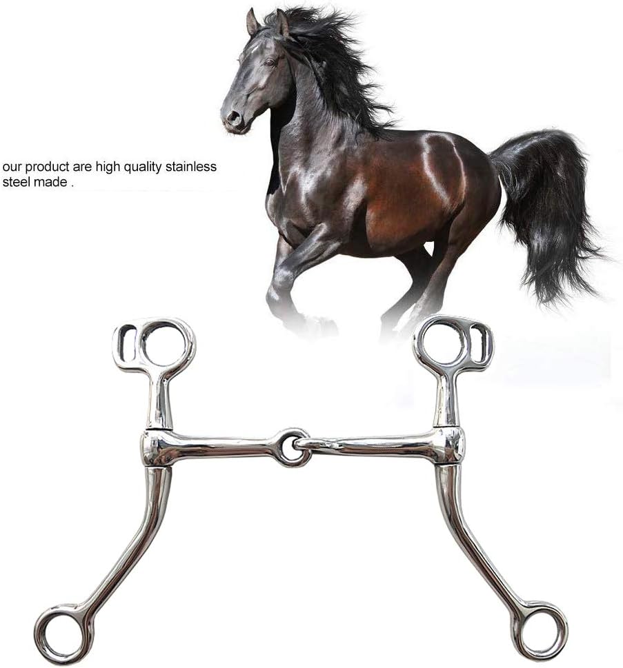 AMAIRS Horse Bits, Stainless Steel Ctype Horse Drill Bit Connecting