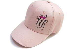 GIFTS TREAT Girls Baseball Hat Kids Cotton Hat Trucker Sun Hat Adjustable Toddler Baseball Cap Beach Hat for Toddler Girls 1-10 Years