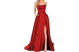 GENERIC Formal Dresses for Women Evening Party Sexy Sleeveless Side Slit Maxi Dress Elegant Off The Shoulder Wedding Guest Dresses