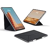 PITAKA iPad Pro 12.9 Case, Compatible with iPad Air M3/M2 13 Inch & iPad Pro 12.9 (3-6th Gen) 2022/2021/2020/2018, Lightweight Portrait/Landscape Magnetic Case with 4 Standing Angles - Black