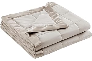 Madison Park Windom Down Alternative Blanket, Premium 3M Scotchgard Moisture Wicking Treatment, Lightweight and Soft Bed Cover For All Season, Satin Trim, Grey Full/Queen