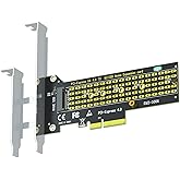 GLOTRENDS 22110 M.2 PCIe NVMe 4.0/3.0 Adapter for M.2 NVMe SSD, PCIE X4 Full Speed, Desktop PC Installation (PA-22110)